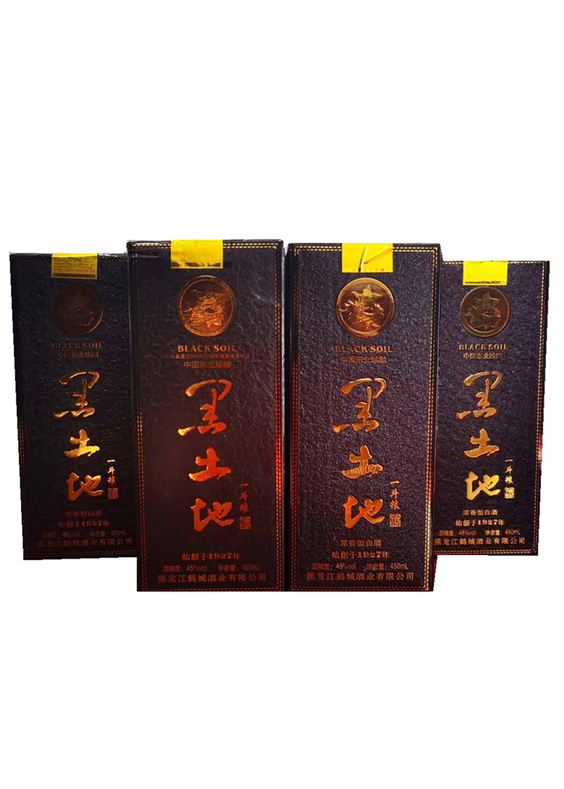 黑土地白酒 黑土地东北纯粮酒一斗粮 450ml45度 礼盒装浓香型白酒