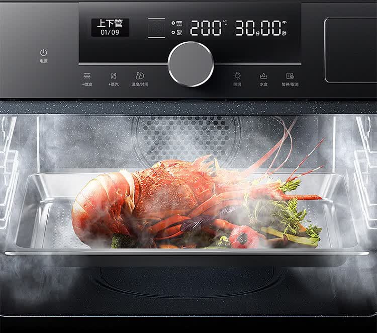 美的(midea)微蒸烤一体机 嵌入式微蒸烤炸电蒸箱家用50l大容量蒸烤箱