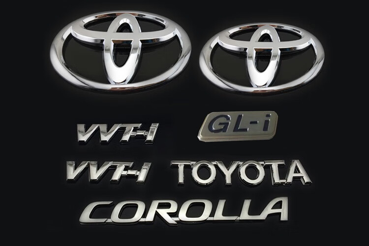 适用于丰田卡罗拉corolla车标toyota一汽丰田前标中网标后尾备箱车