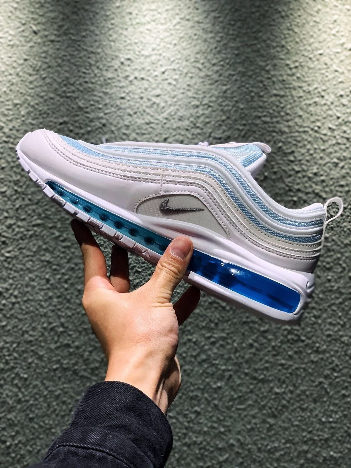 airmax97耶稣圣水撒旦上海万花筒银头气垫男女运动跑步鞋97伦敦36