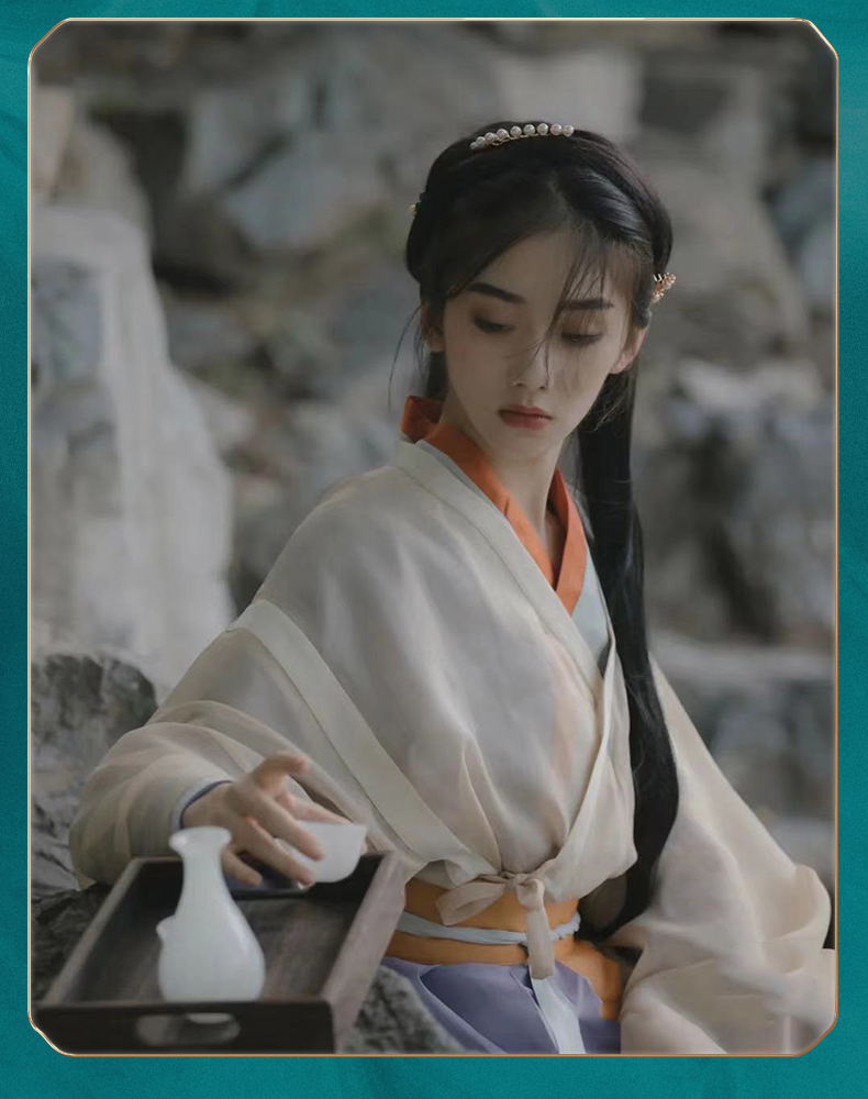 初高中大学生春夏季古风日常汉服女新款秋冬古装仙侠中国风襦裙仙气