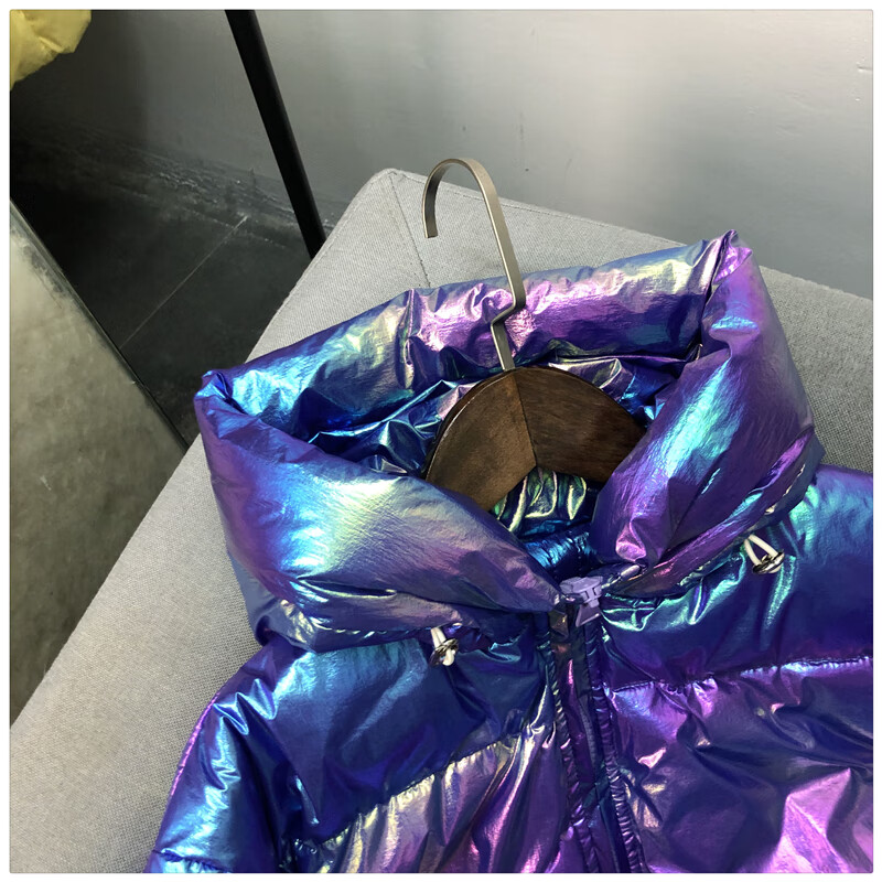 镭射羽绒服中大童男童女童轻薄白鸭绒免洗宝宝面包服儿童羽绒服女童