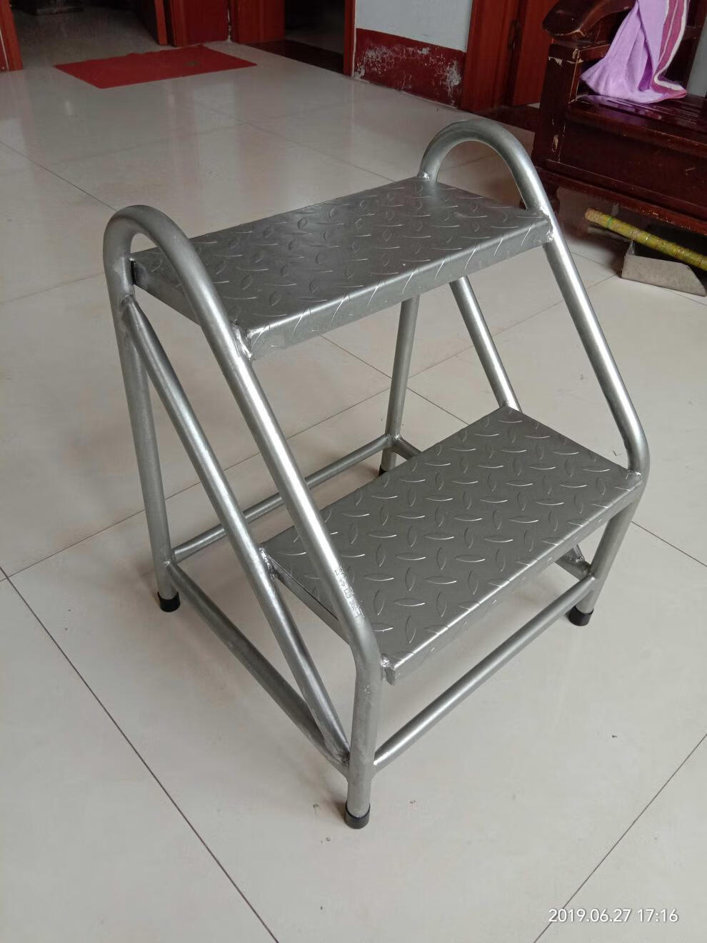 寒婵 慕栢森 台阶梯两三步梯踏步梯楼梯台阶铁凳子结实登高凳高凳子