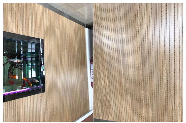 210竹木纤维木质吸音板影音会议室ktv录音棚穿孔隔音生态木护墙板