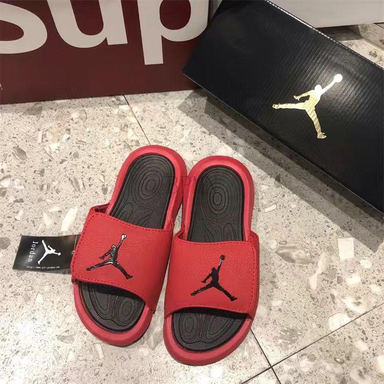 耐尅ajaj拖鞋乔六魔术贴凉拖鞋运动篮球一字拖鞋情侣款家居户外网红