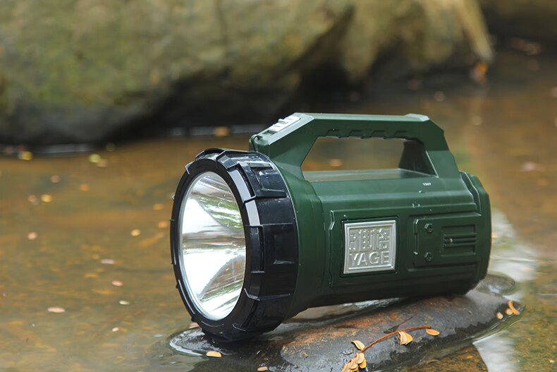 雅格led探照灯强光充电式远程高亮远射手提灯矿灯家用手电筒手灯 5708