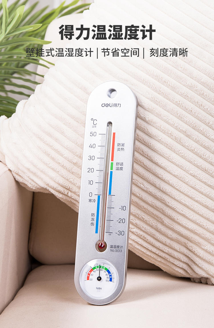 温湿度计室内外高精准家用婴儿房室温计仓库大棚壁挂式温湿两测9013