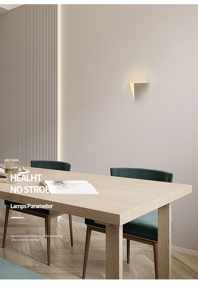 至御石膏灯嵌入无边框创意无主灯客厅卧室走廊过道商用家用壁灯5w2暖