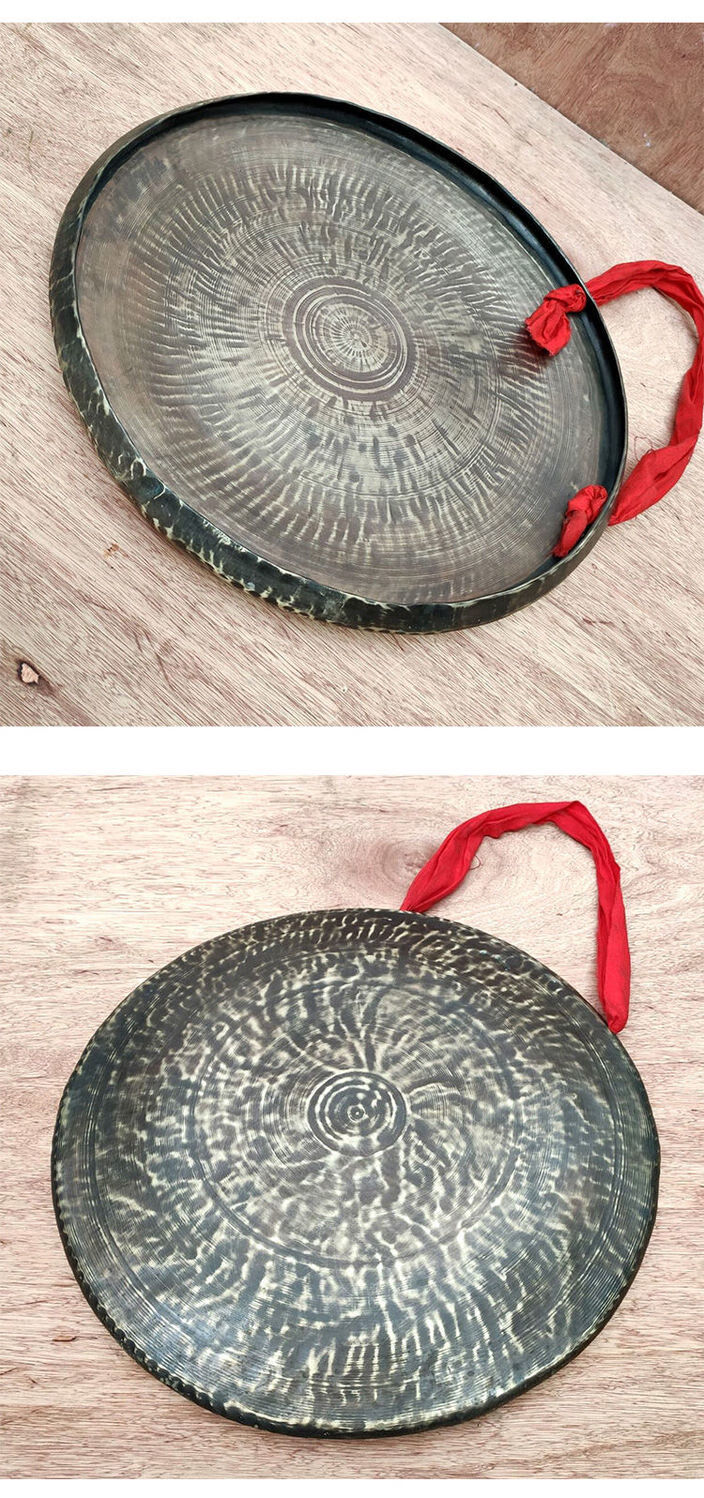 青铜锣勾边川罗3060公分川锣纯青铜传统乐器手工打造大师定音勾边川锣