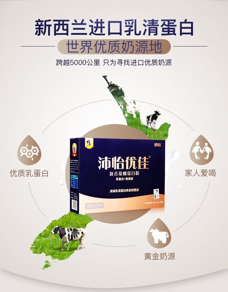 沛怡优佳蛋白质粉复合蚕蛹粉20袋一盒弭黎 10g*20袋/盒【图片 价格