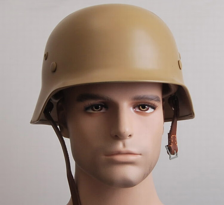 京选优品m35钢盔送盔贴全钢经典复刻德国二战德式m35钢盔防弹盔摩托车