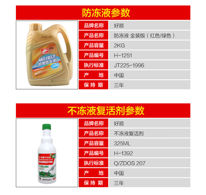 红色防冻液成分图片