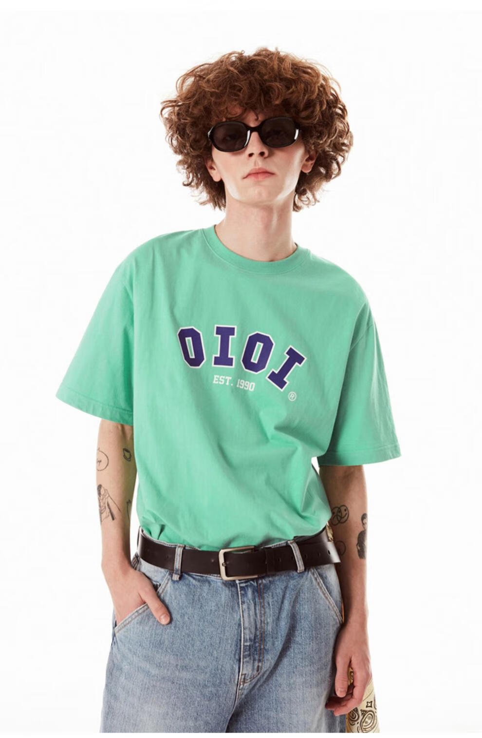 【正确版本】韩国潮牌5252oioi短袖t恤圆领纯棉女夏季ioio学生oioit正