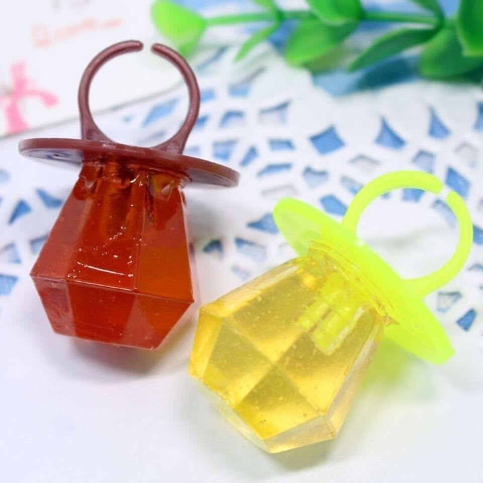 钻石糖戒指糖意糖果水果味糖果奶嘴糖怀旧零食生日礼物糖果 钻石糖10
