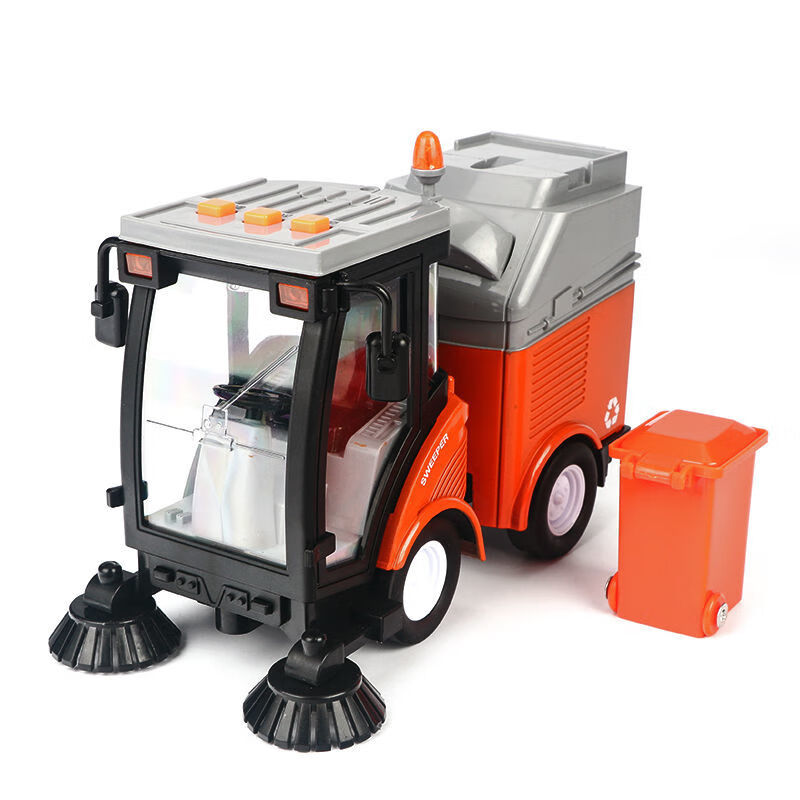 大号垃圾环卫清洁车儿童道路清扫车男孩扫地车汽车工程车玩具套装声光