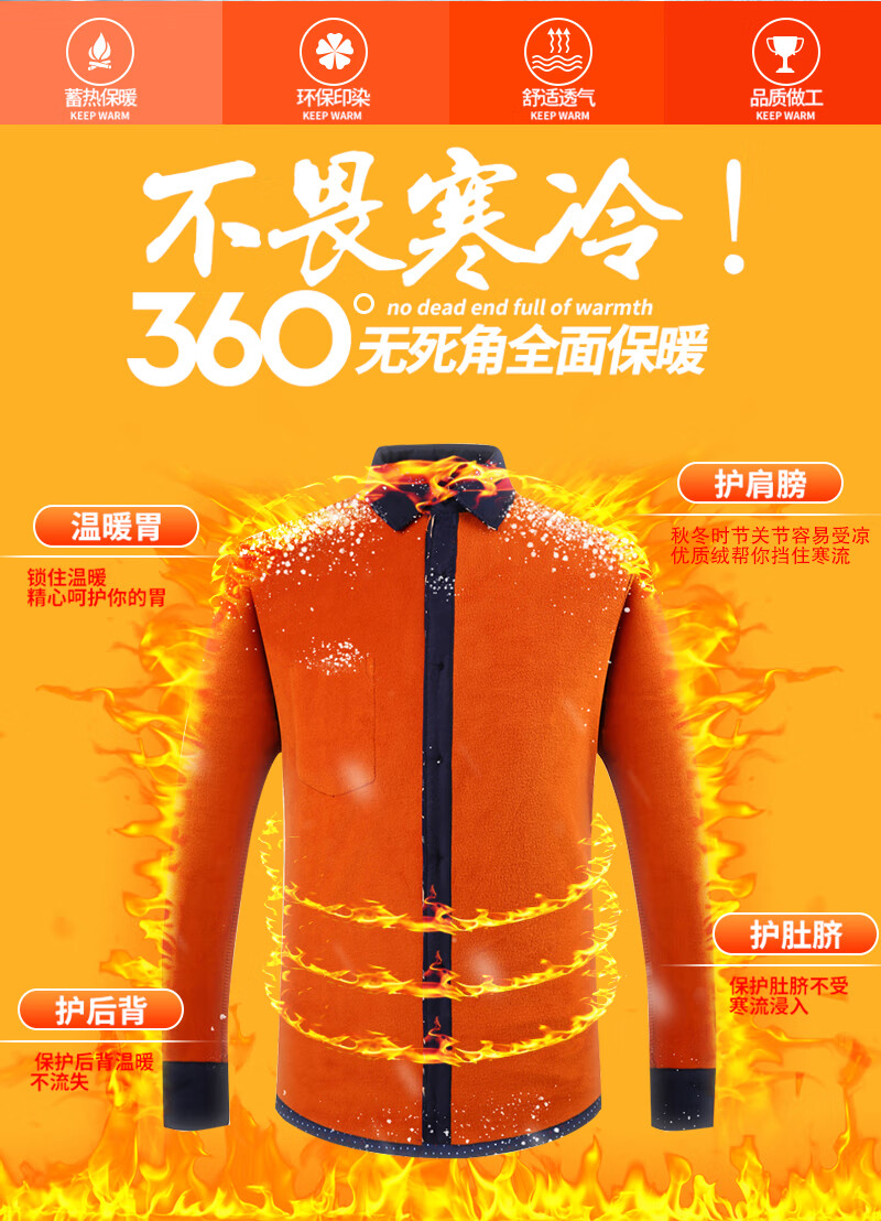 保暖衬衫男加厚加绒大码加肥加大胖子肥佬宽松冬季长袖格子衬衣 加绒