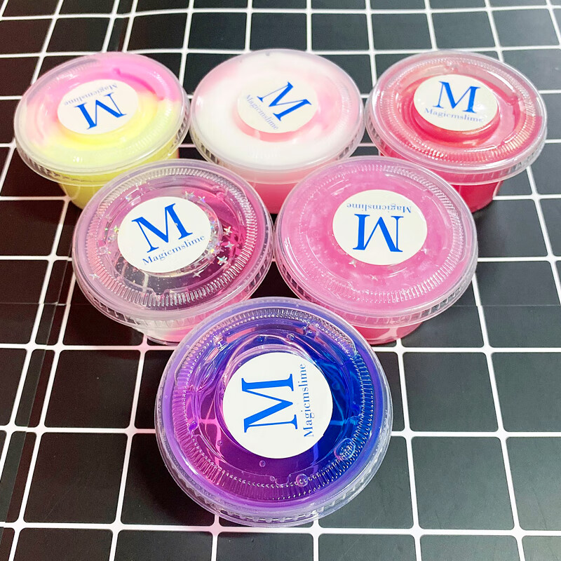 起泡胶无毒m家儿童网红蛋蛋史莱姆全套无限盲盒全套装 m家起泡胶6盒