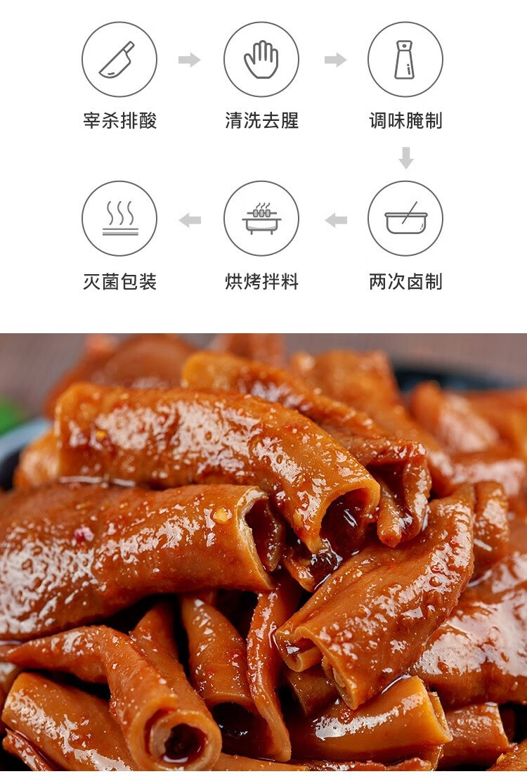 网易严选 香辣鸭小肚 128克 袋装