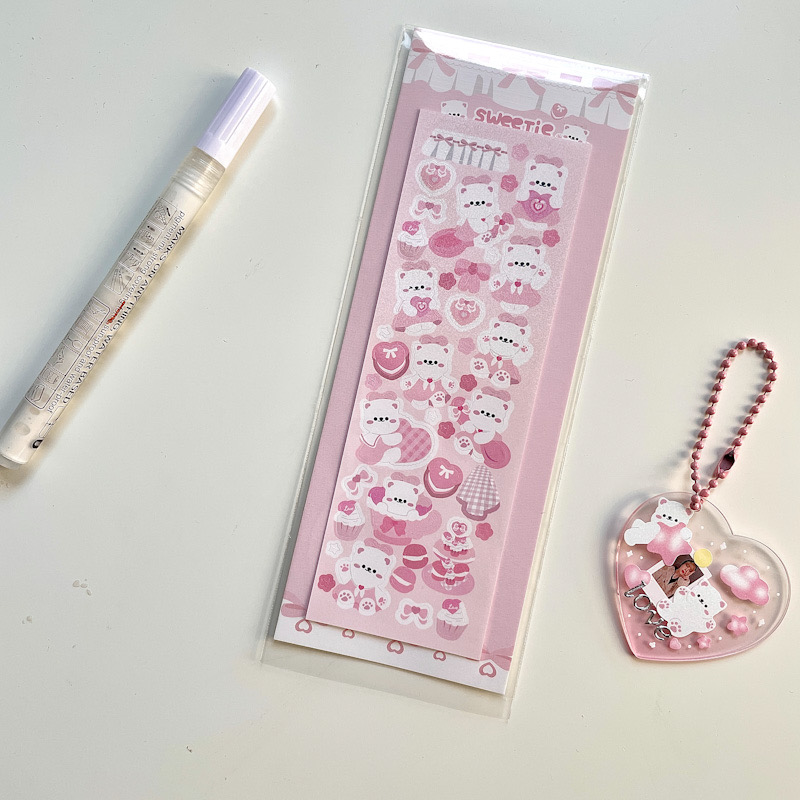 辉航睿盛ins可爱小卡边框贴纸拍立得照片装饰咕卡贴纸小动物diy装饰贴