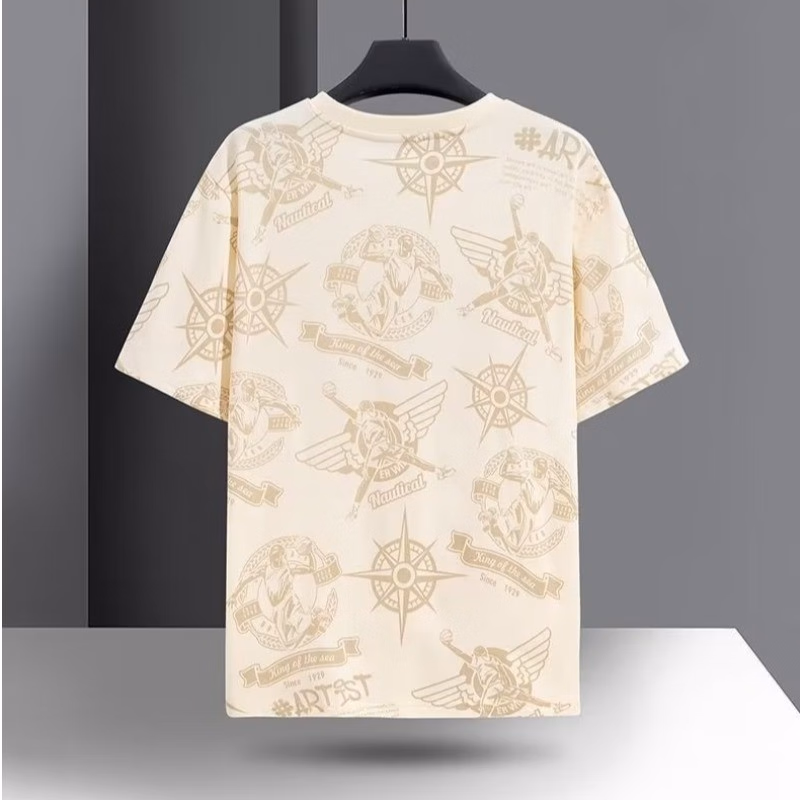 Herr t-shirt med korta ärmar och gradient grå_voghion.com