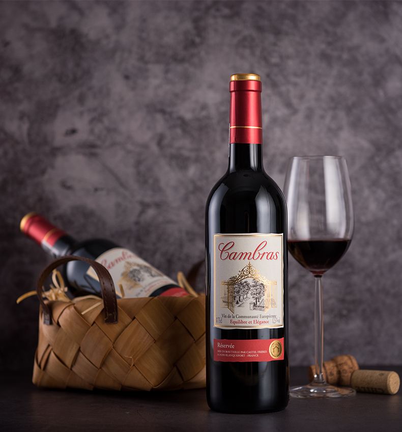 卡思黛乐castel出品法国卡柏莱葡萄酒整箱6支装珍藏整箱6支