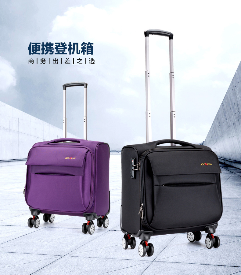 禾妖 行李箱飞机免托运布小型出差旅行箱商务行李箱男密码箱女登机箱
