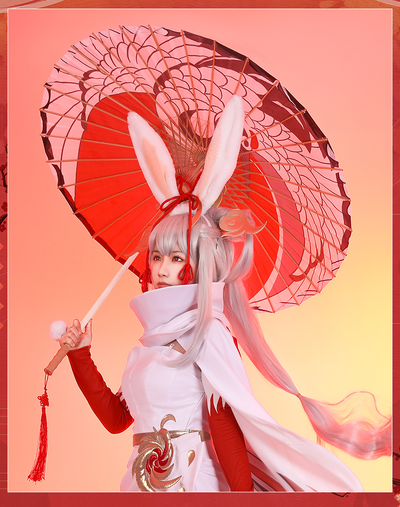 】王者 cos 荣耀 公孙离 皮肤 祈雪灵祝 cos伞 道具 现货 全款现货