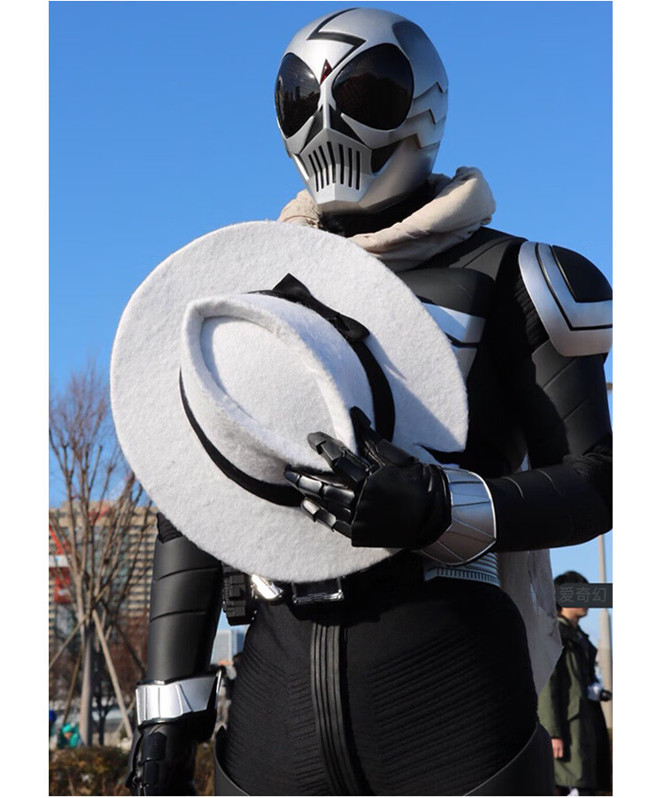 誉静 假面骑士w皮套可穿戴 双骑假面的骑士w皮套cos服1:1可穿戴头盔