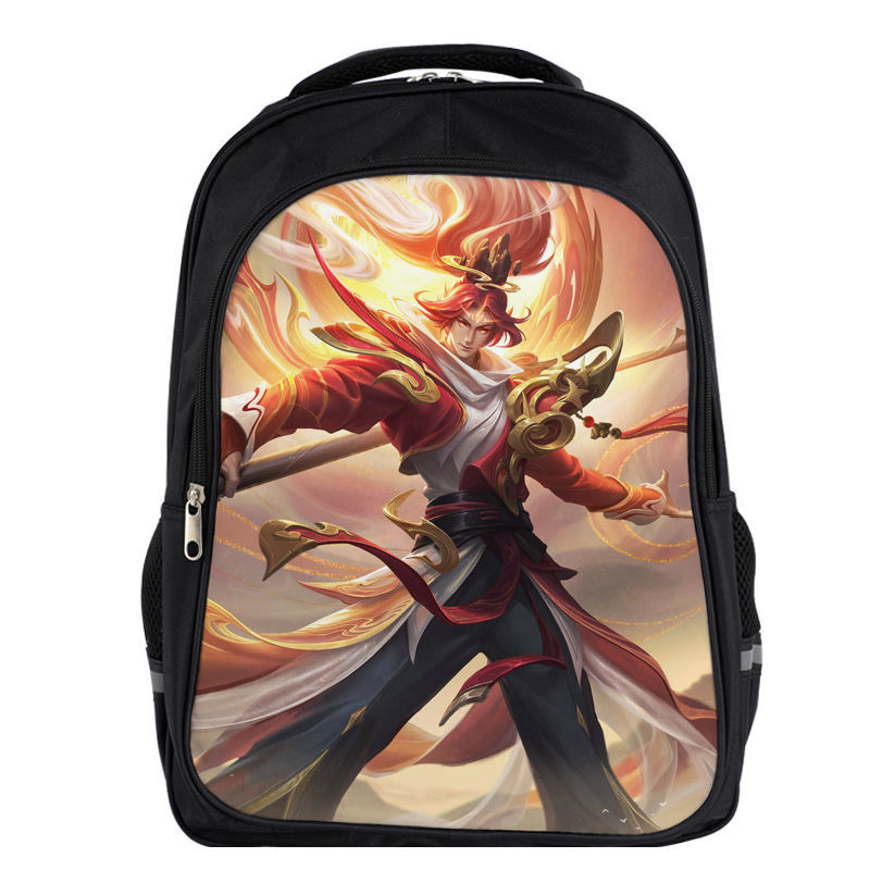 王者荣耀双层大号书包男中小学生青少年儿童背包大容量新款潮酷帅 b
