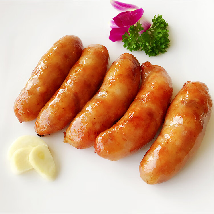 台式一口肠枣粒肠冷冻小香肠纯肉烤肠无淀粉火腿肠500g 台式香肠