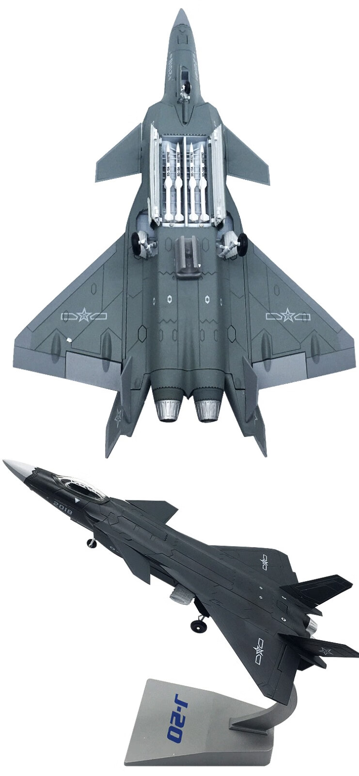 创秦1:48 1:60 1:72 1:100歼20飞机模型隐形战斗机j20合金仿真军事