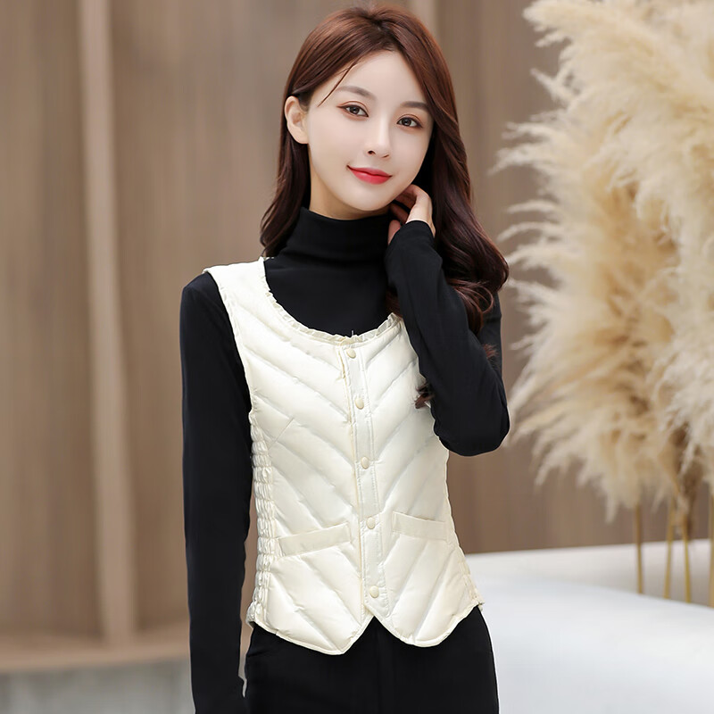 马甲女短款轻薄修身韩版羽绒服内胆背心坎肩内穿马夹女秋冬季时尚女装