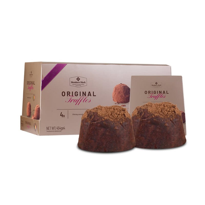 玉喜 山姆会员店松露巧克力代购members mark进口原味松露状代可可脂