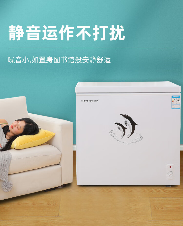 小冰柜家用小型商用大容量全冷冻冰箱迷你节能无霜速冻冷柜杰诺228