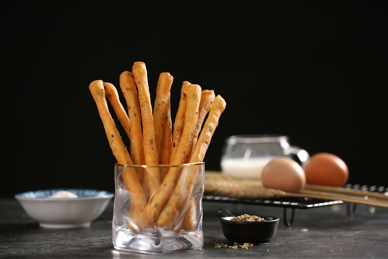 千味央厨茴香小油条240g迷你火锅油条早餐食品半成品家用速冻方便速食