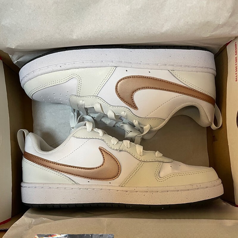 现货nikecourtborough2女子黑红休闲低帮板鞋bq5448007dd3023100鸳鸯