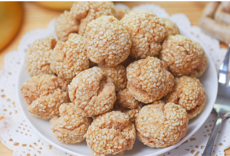 角仔酥角蛋散笑口枣牛耳酥煎堆春节贺年食品广式特产广东传统年货香脆