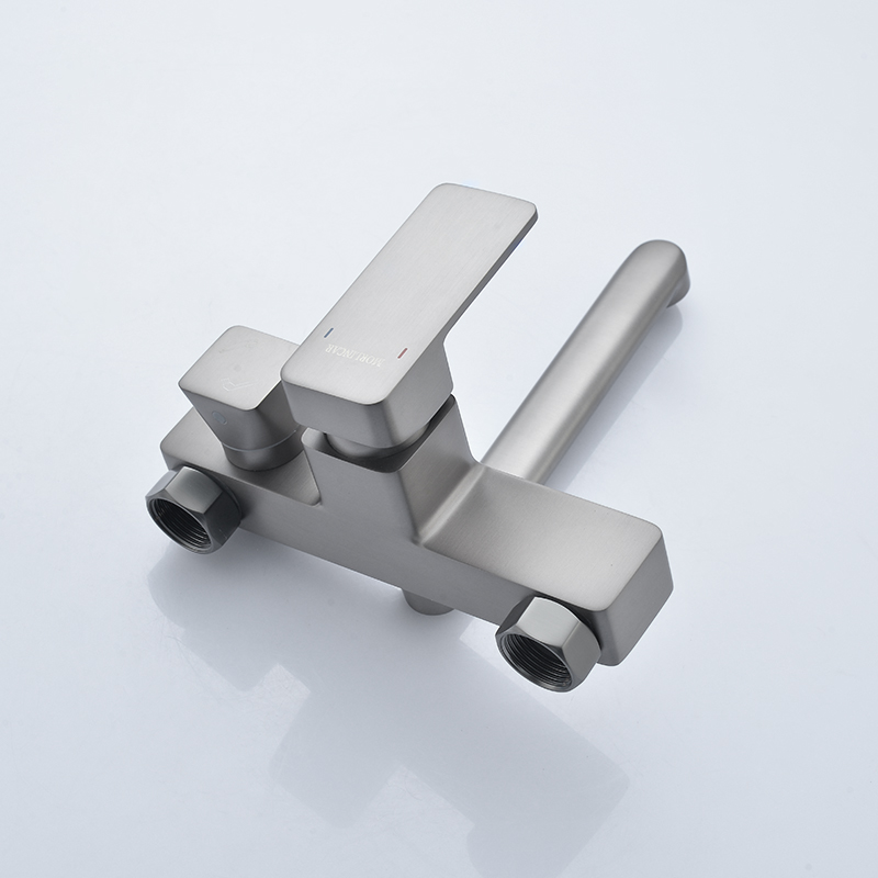 墨林卡枪灰色浴室暗装铜质淋浴花洒龙头沐浴三联喷头混水阀开关加长可