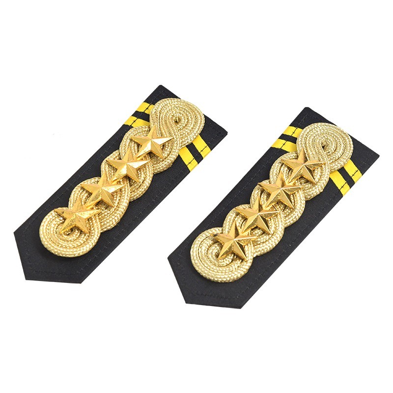 巨头金属丝铜丝绳麻花肩章将军肩章礼服肩章影视服装辅料四星金属绳