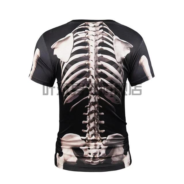 假肌肉t恤男3d肌肉男士创意假腹肌个性印花短袖t恤恶搞西装表演衣服
