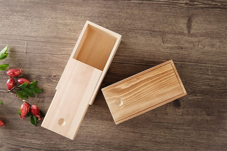 李绅木匣子小盒子收纳盒盖简约正方形小号抽拉盖木盒木盒新款做工精致