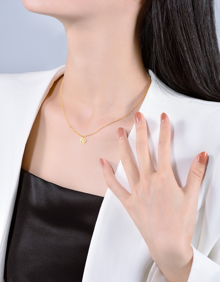 老凤凰足金黄金项链吊坠情人节礼物送女友送老婆 45cm 足金 约5.