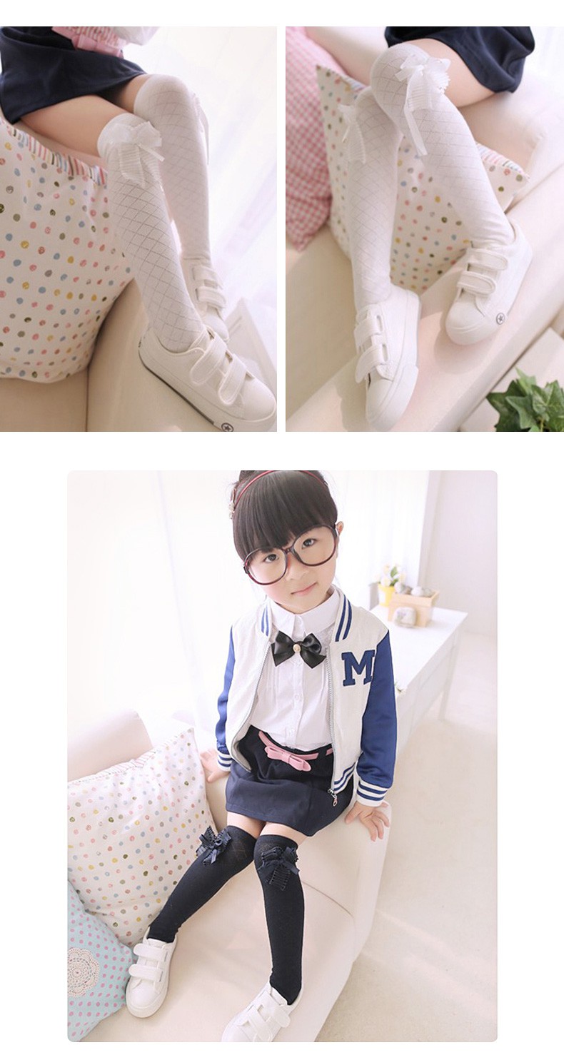 白色裤袜 春夏女童打底袜裤长筒儿童半截袜夏季薄款丝袜子小女孩3-6-9