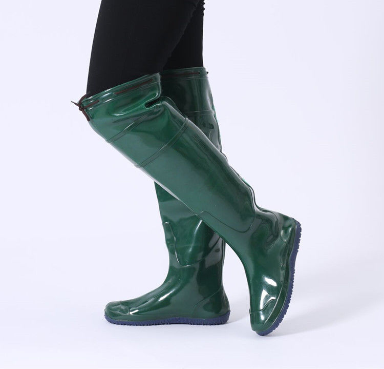 插秧雨鞋高筒雨靴过膝下水裤加长软胶鞋过膝水田农田水靴水鞋男女 107