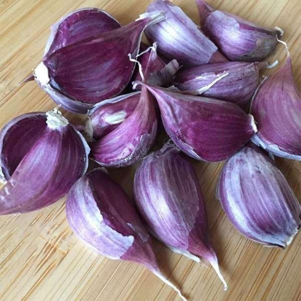 2021紫皮大蒜出蒜苔红根蒜苗种子精品蒜瓣农家土大蒜香蒜3斤装可吃可