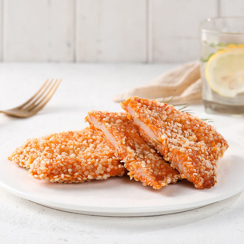 橙伯乐 雪花鸡排脆皮外面中餐冷冻商用半成品油炸小吃整箱100片食品