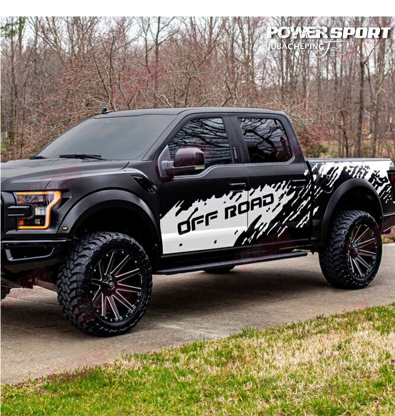 福特f-150猛禽车贴拉花f150皮卡域虎9福田大将军汽车贴纸车身贴画