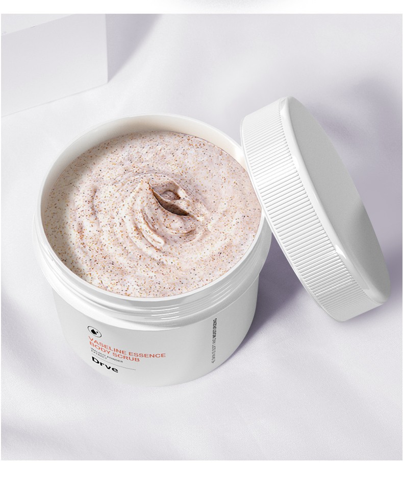 drve笛乐妃凡士林身体磨砂膏女全身滋润温和去角质鸡皮淡化疙瘩毛囊烟