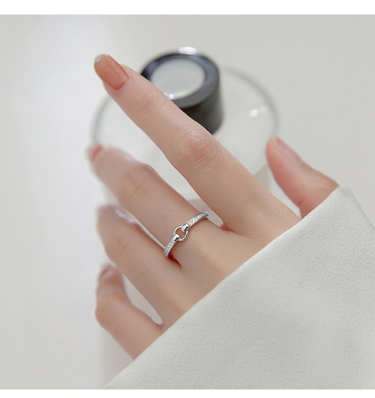 欧美冷淡风韩版尾戒时尚饰品首饰素圈单身戒时尚饰品生日礼物圆形戒指