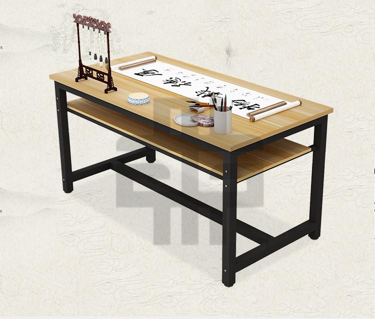 书法桌毛笔字简易桌子家用国画桌练字写字台现代简约双层 80长*60宽*
